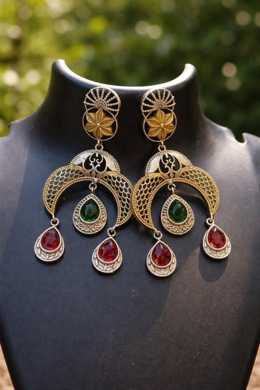 Royal Meher Chandbali Earrings