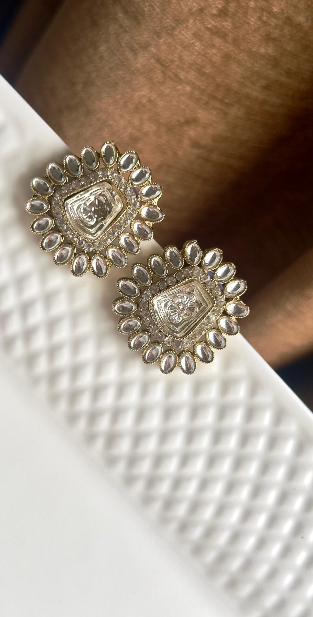 Classic Gold Floral Stud