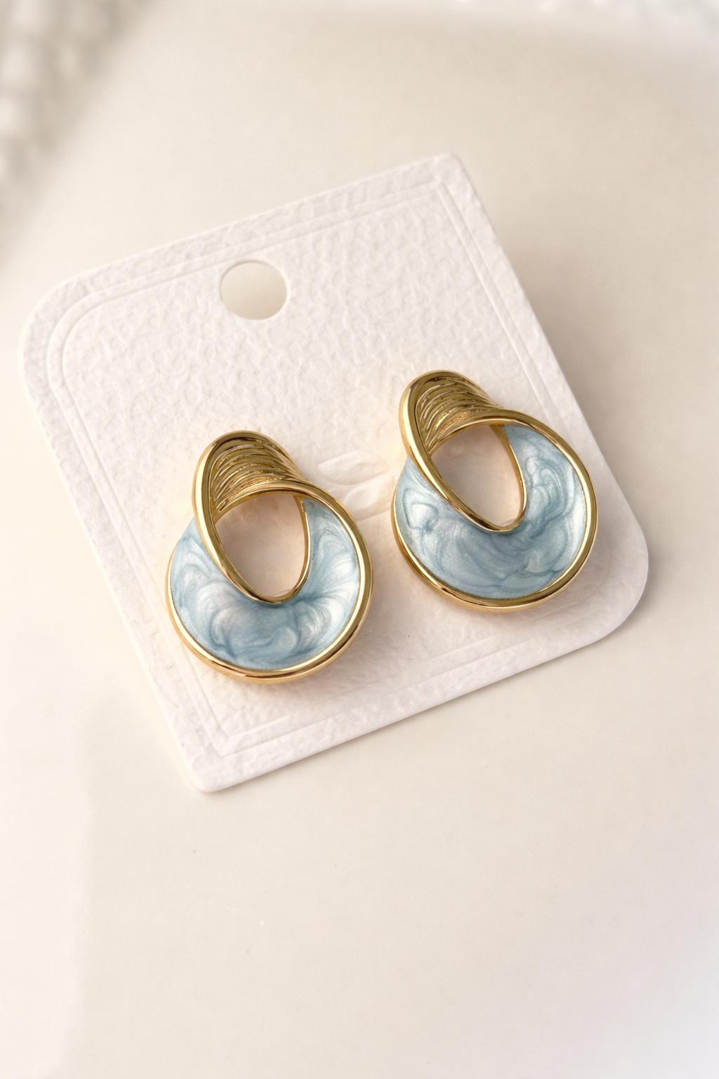 Ocean Loop Statement Earrings