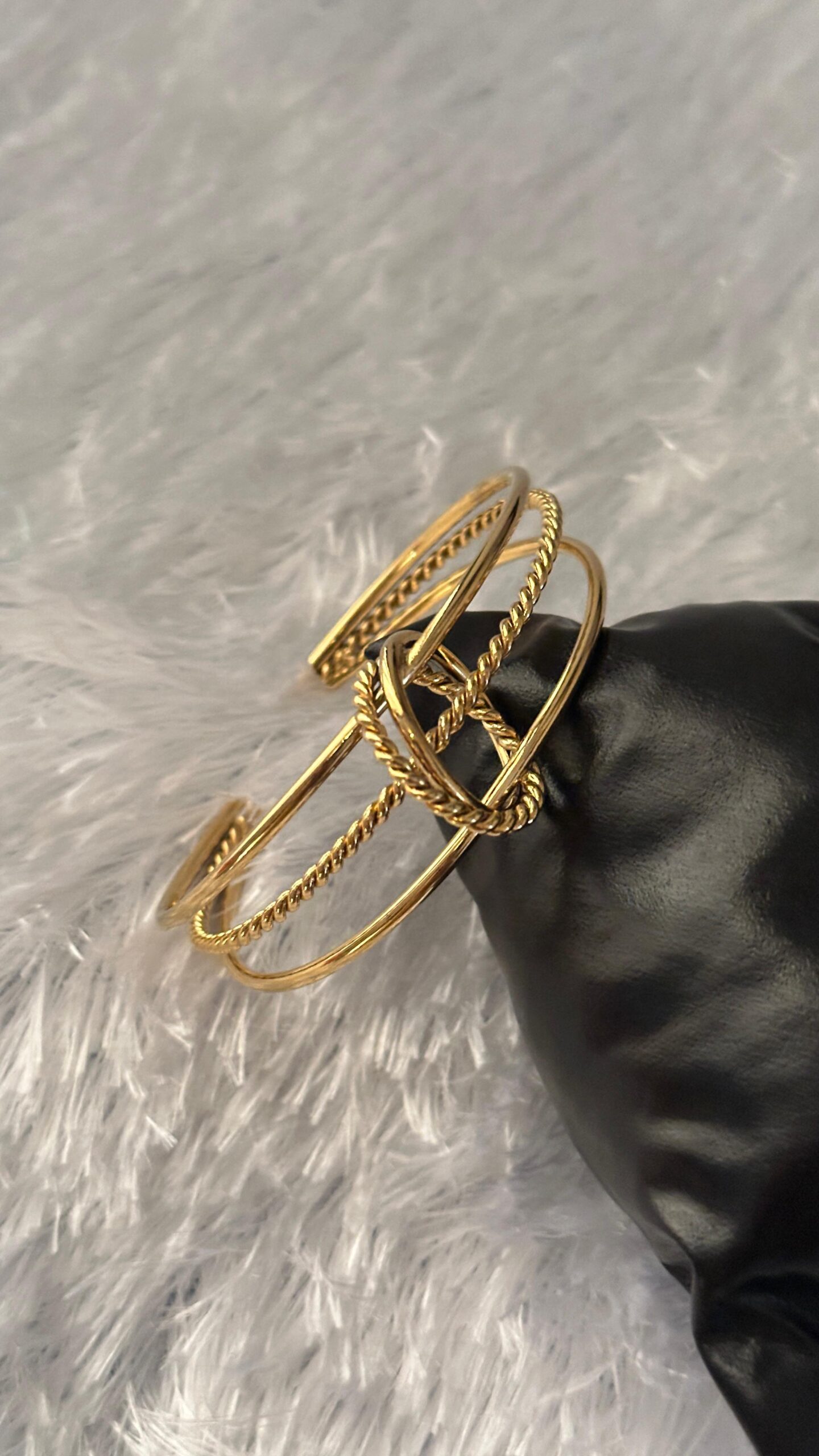 Gold plated stainless still kada