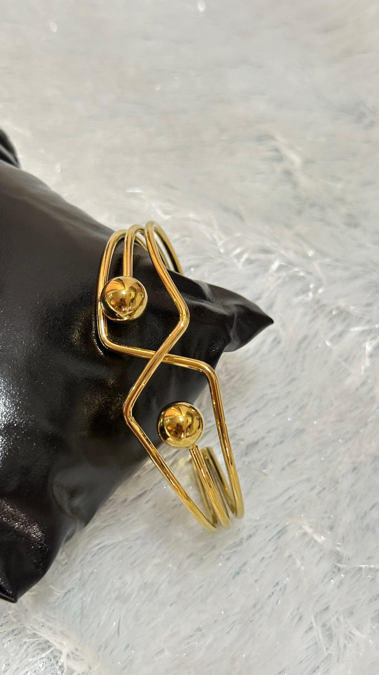 Gold plated stainless still kada