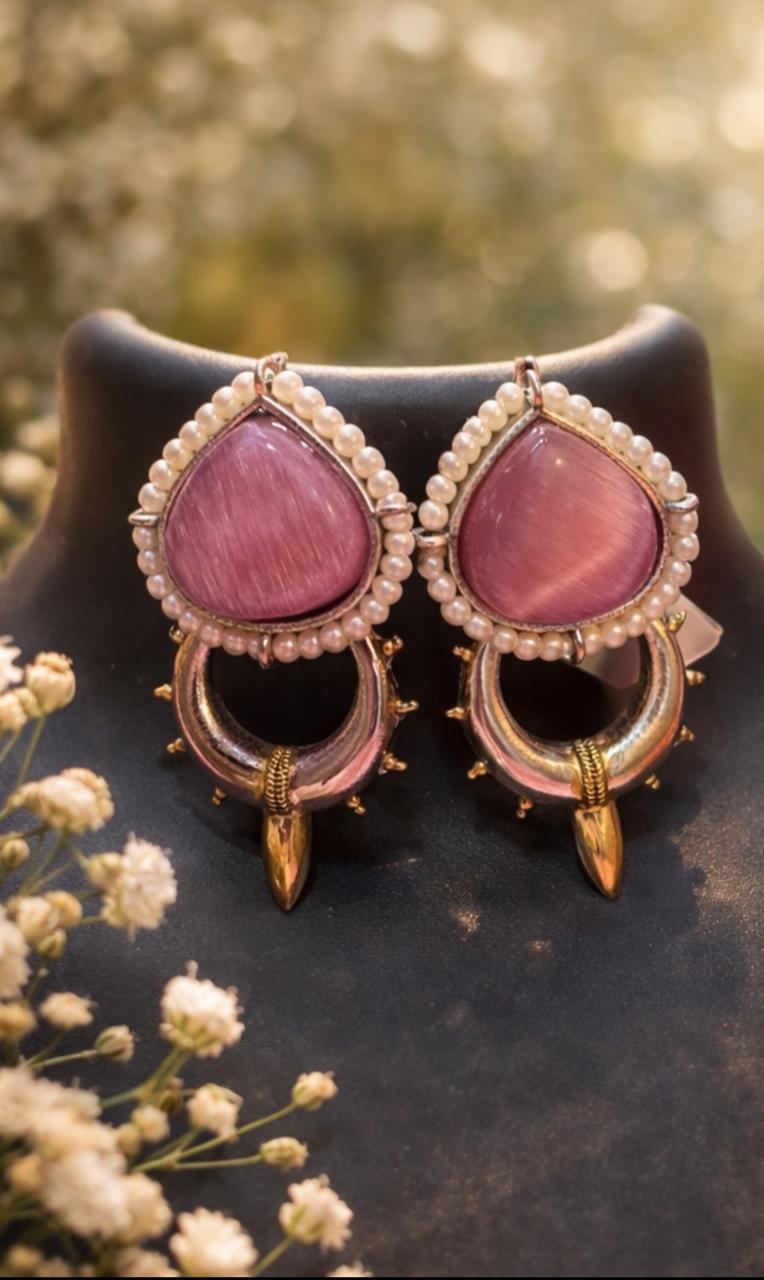 Blush Pearl Drop Earrings