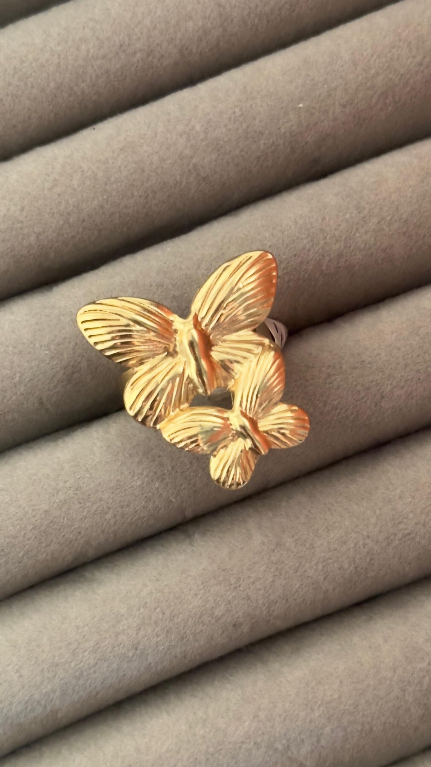 Golden Butterfly Ring