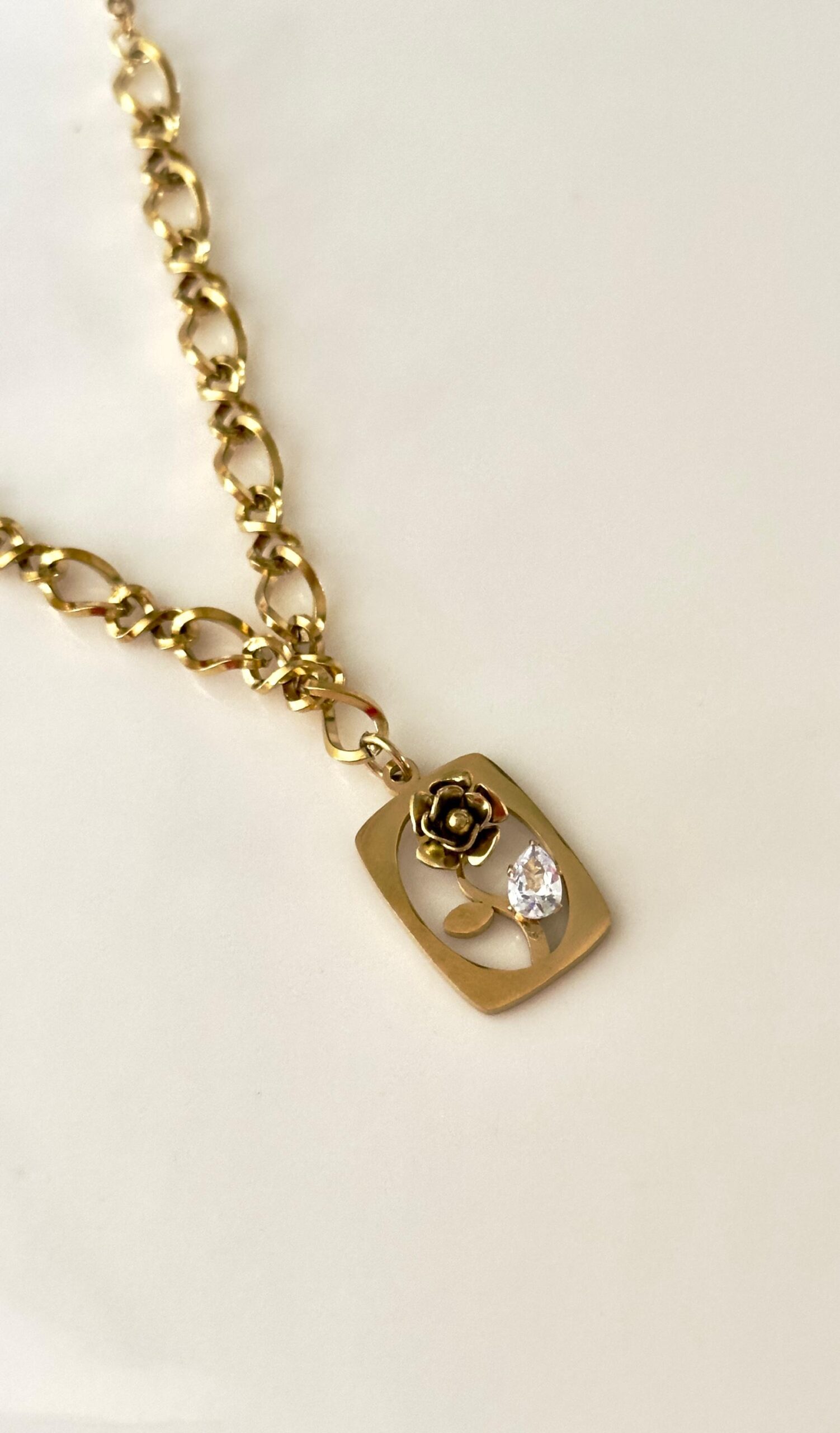 Golden Blossom Charm Pendant