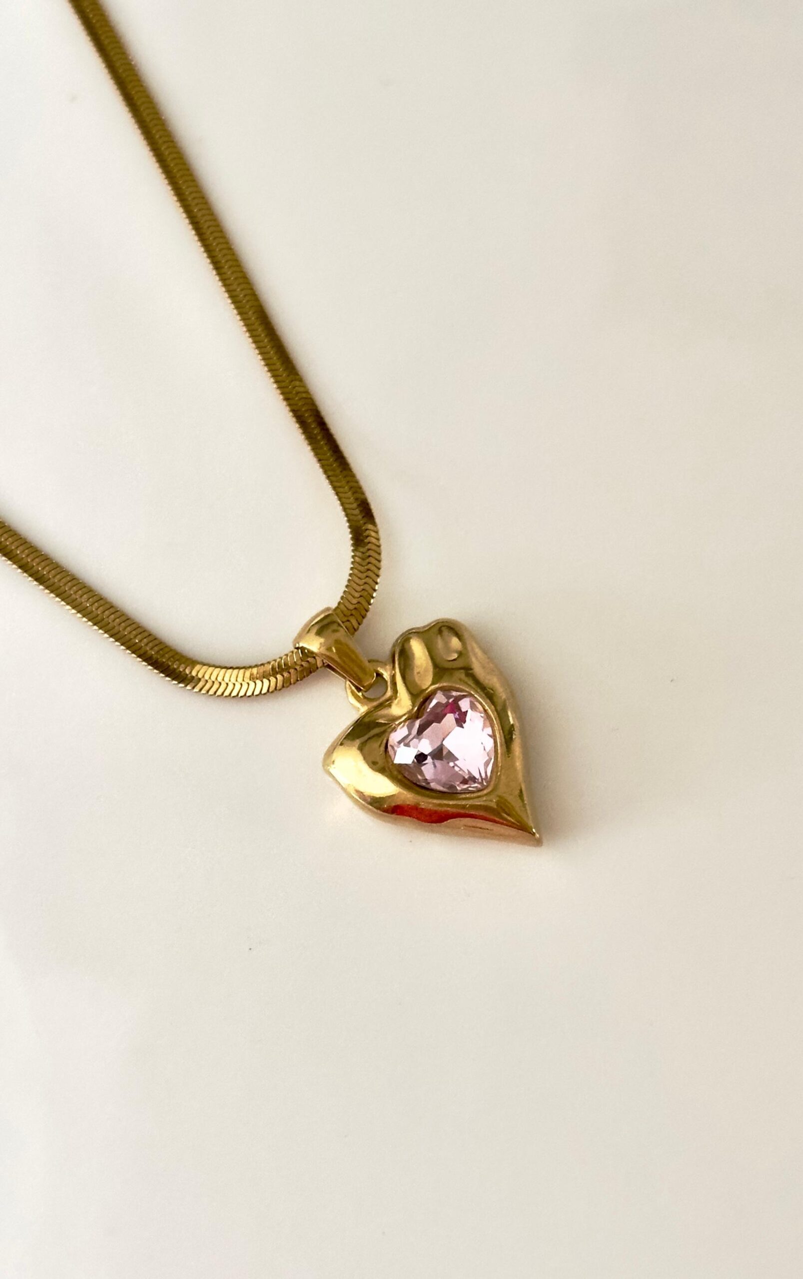 Blush Heart Melt Pendant