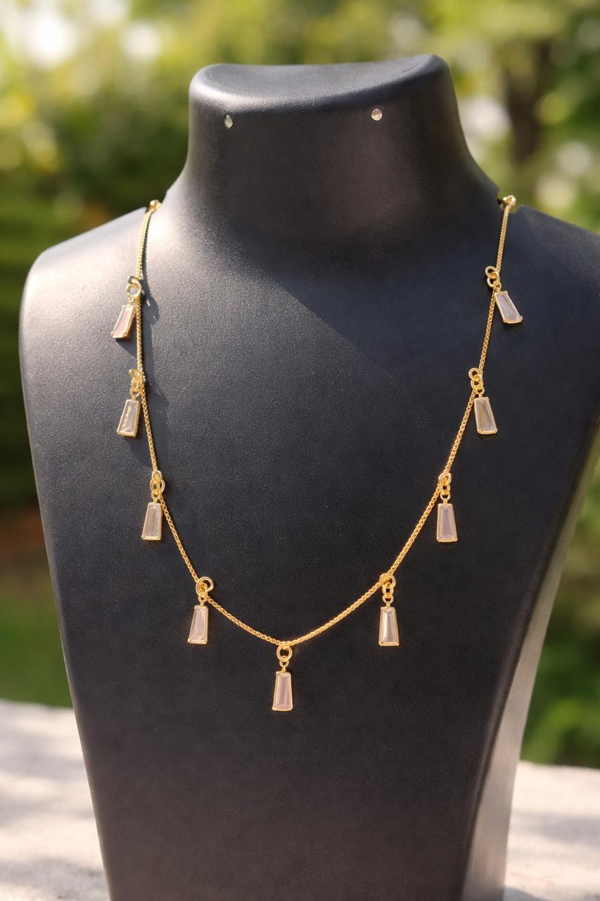Golden Prism Drop Chain