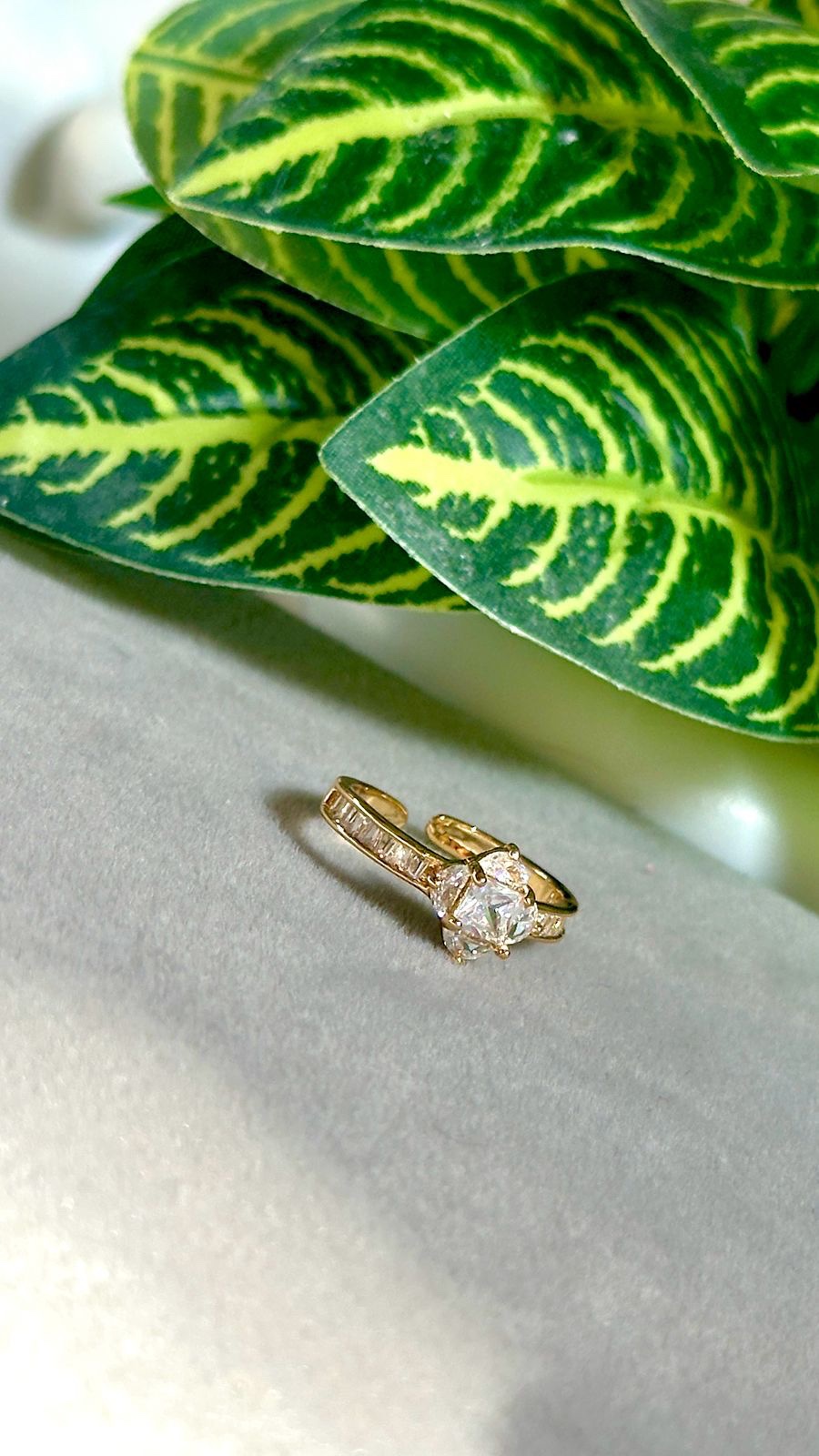 Adjustable Gemstone Ring