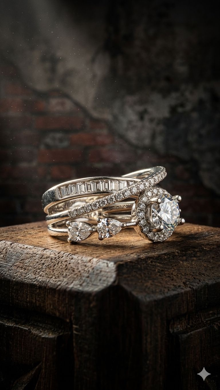 Multi-Layer Crossover Ring
This design mimics the look of multiple