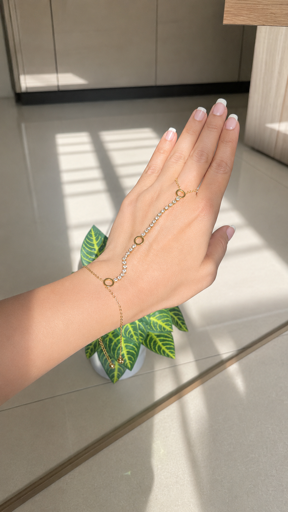 Celestial Sparkle Hand Harness Bracelet
