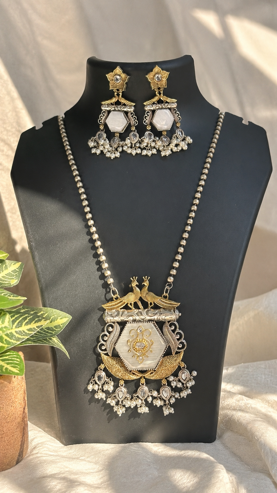 Royal Peacock Heritage Necklace Set