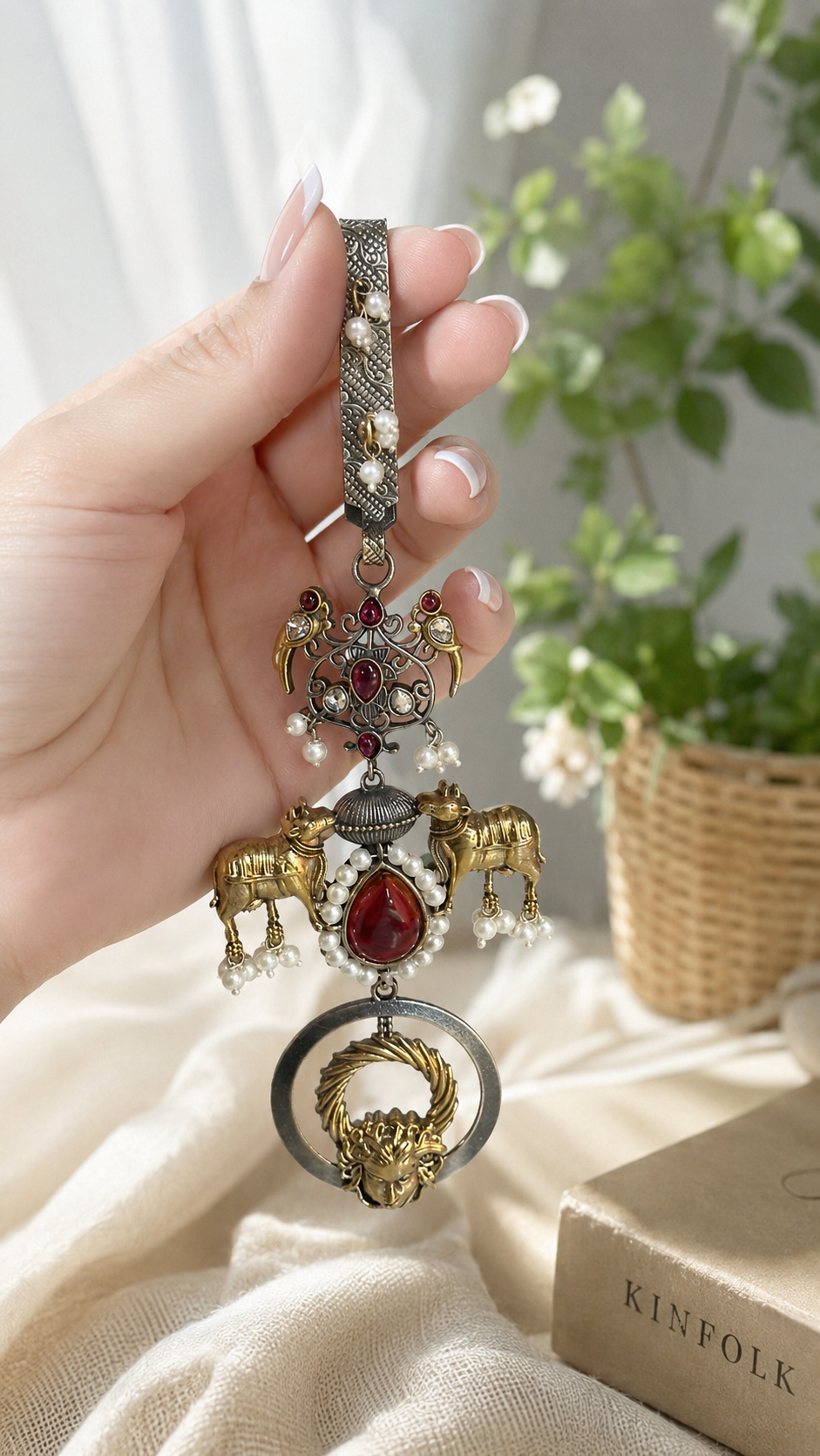 Regal German Silver Pendant Juda