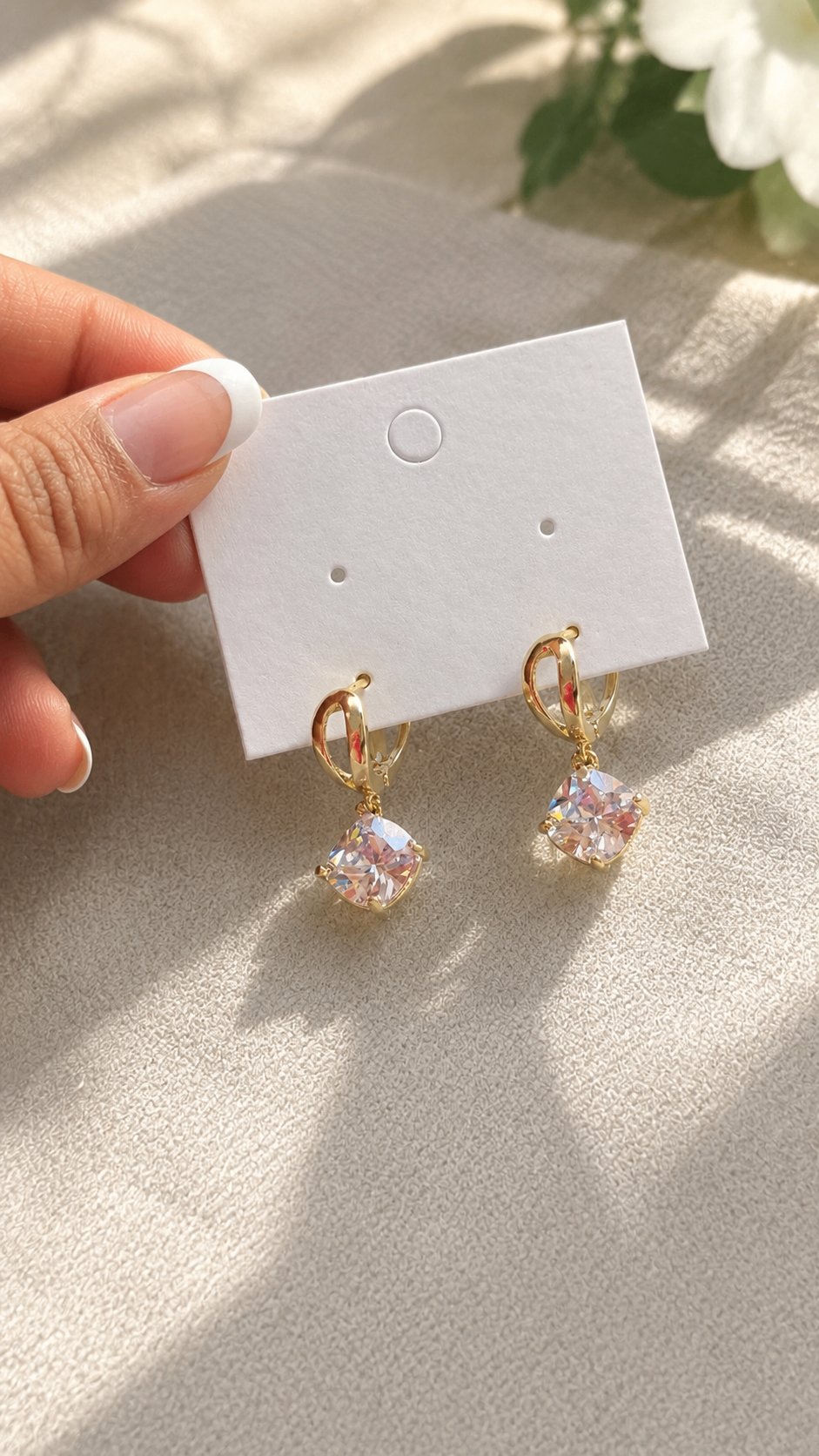 Crystal Glow Hoops