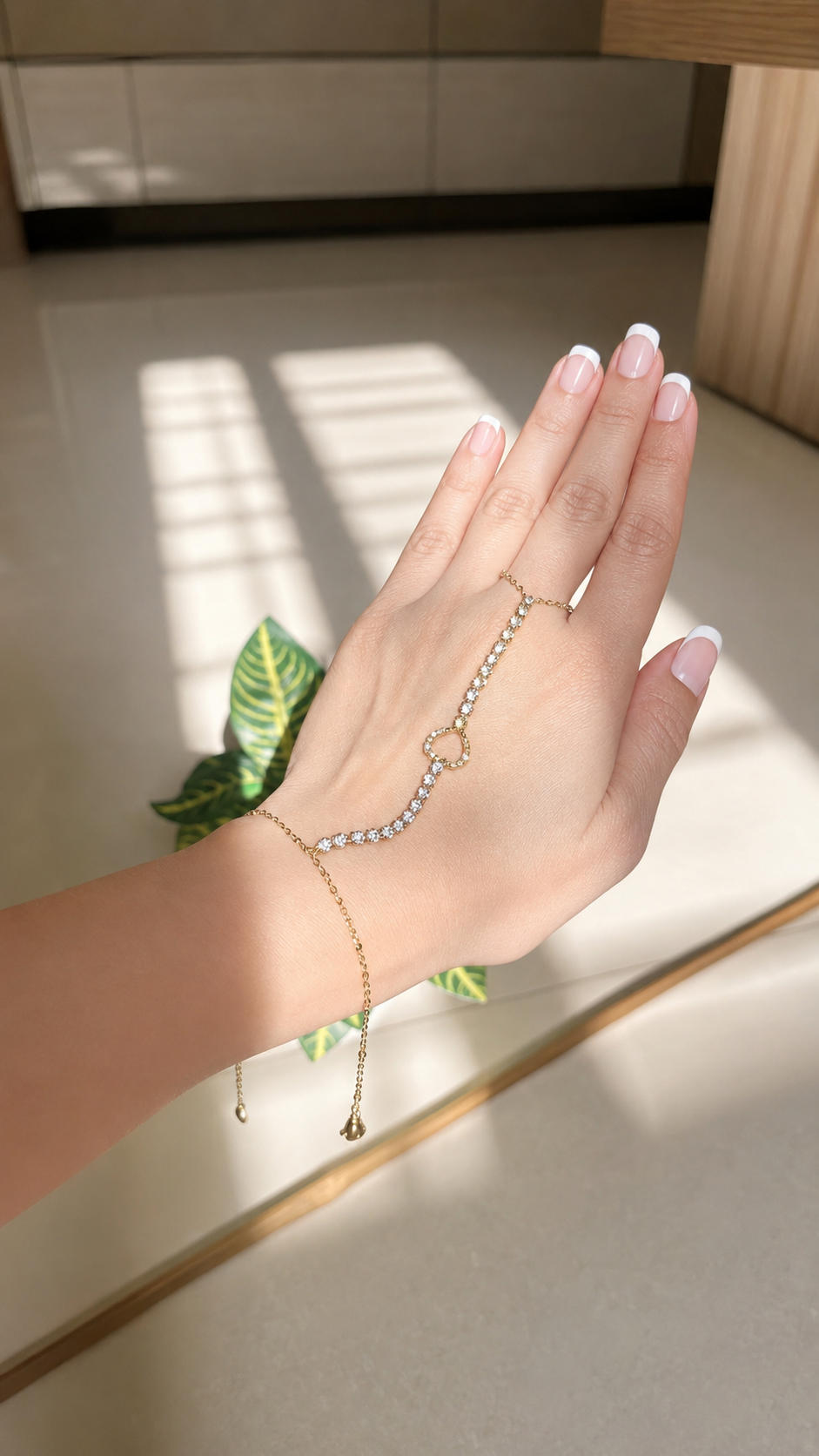 Celestial Heart Hand Chain