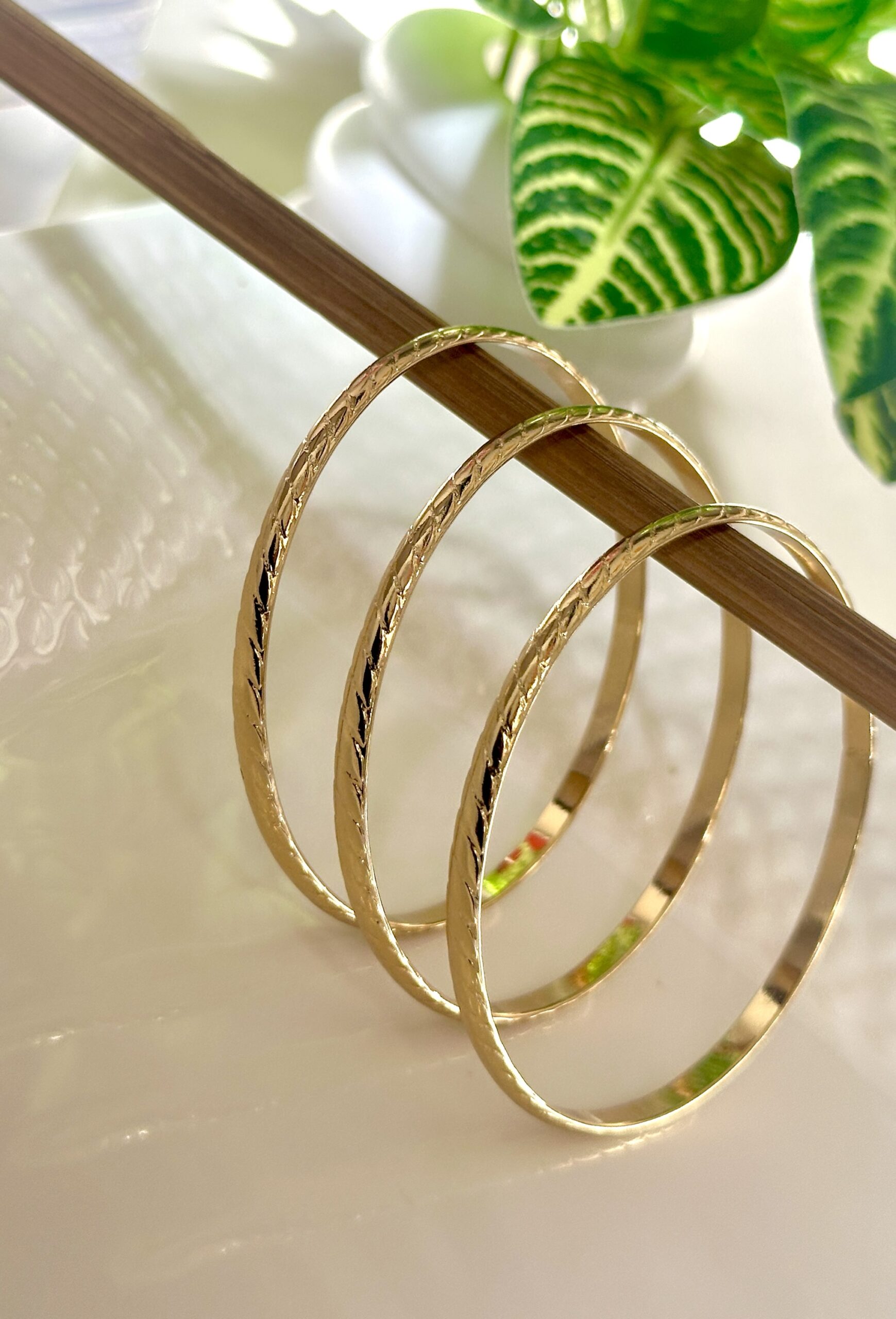 Golden Grace Bangles Set of 3