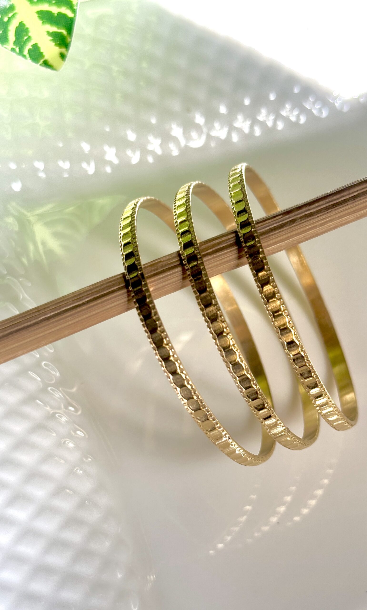 Luxe Texture Bangles Set of 3