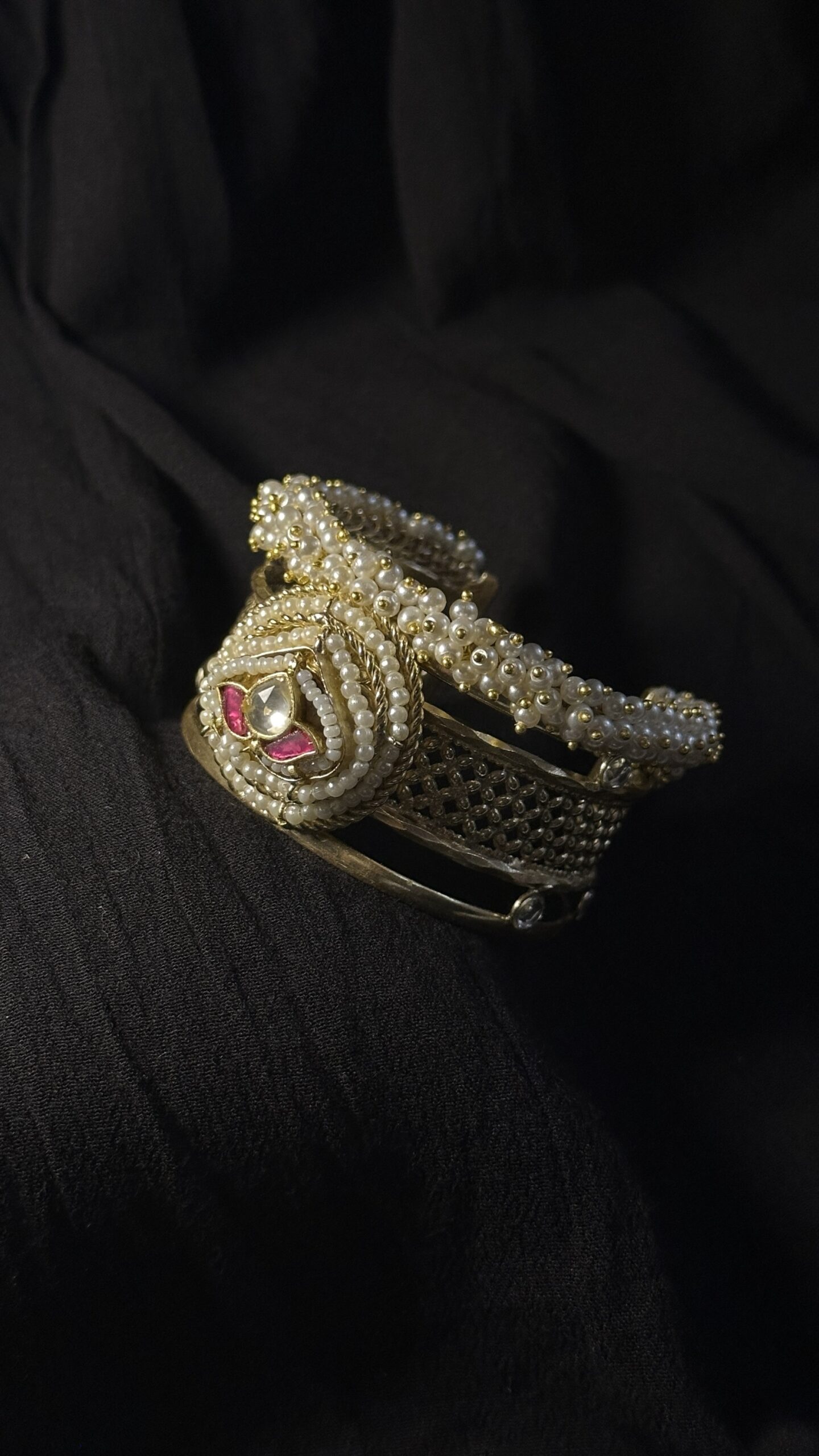 Pearl and Stone-Studded Kada.