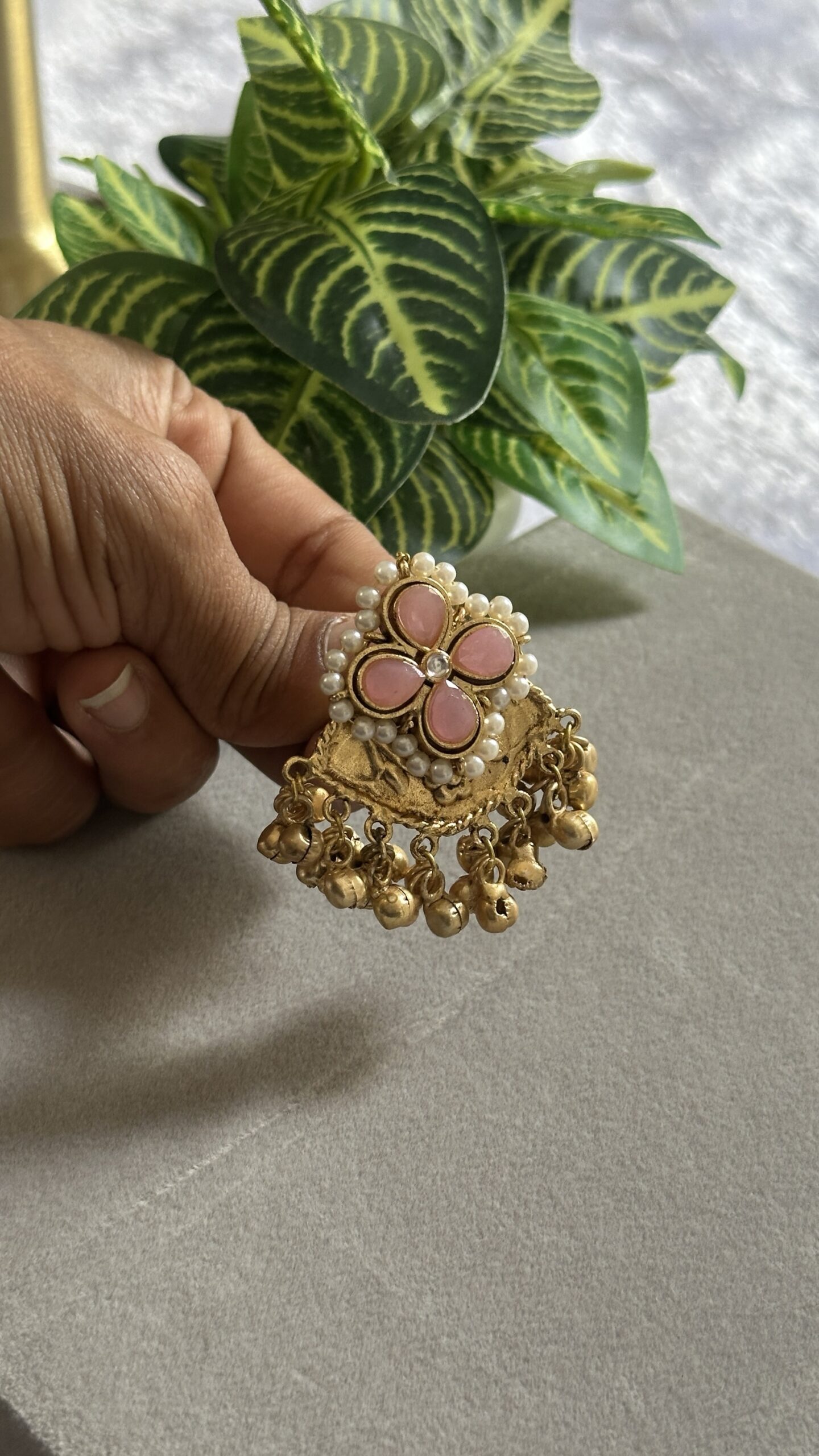 Traditional Statement Blush Pink Ring