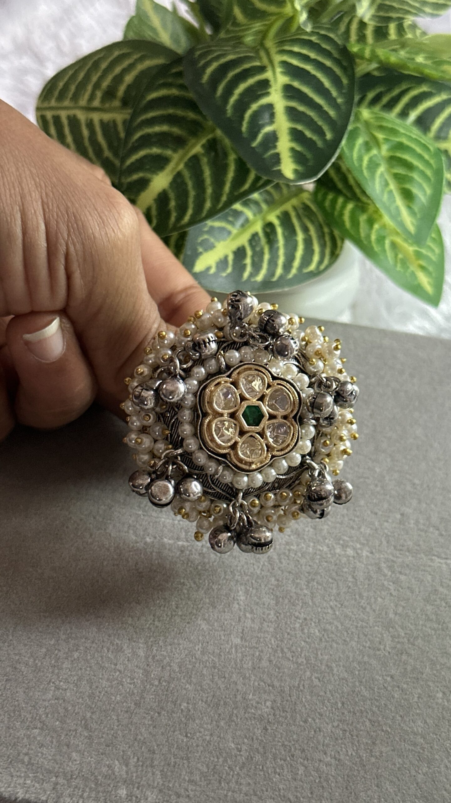 Gulnaar Heritage Green Ring