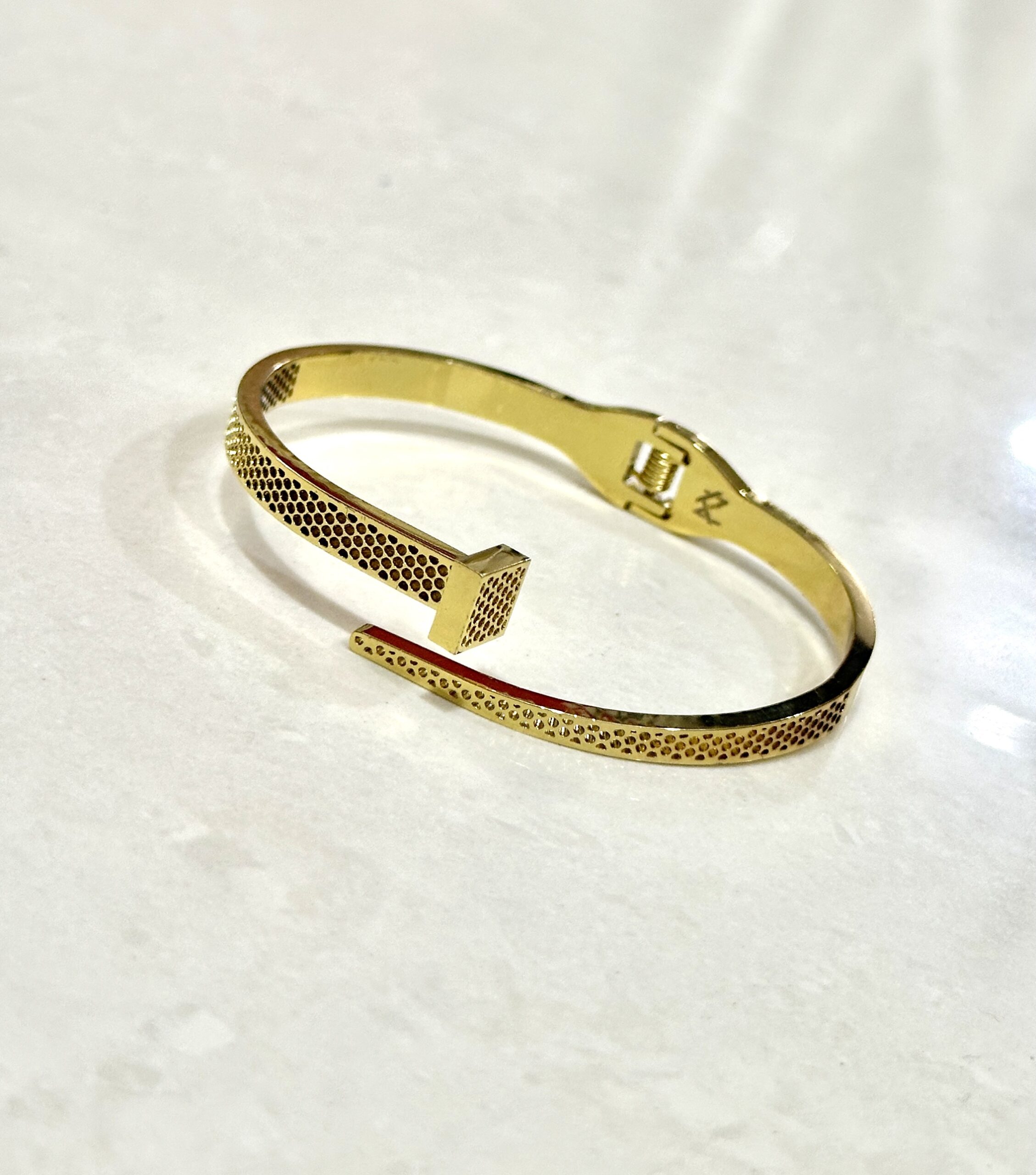Anti Tarnished Gold Kada(regular size)