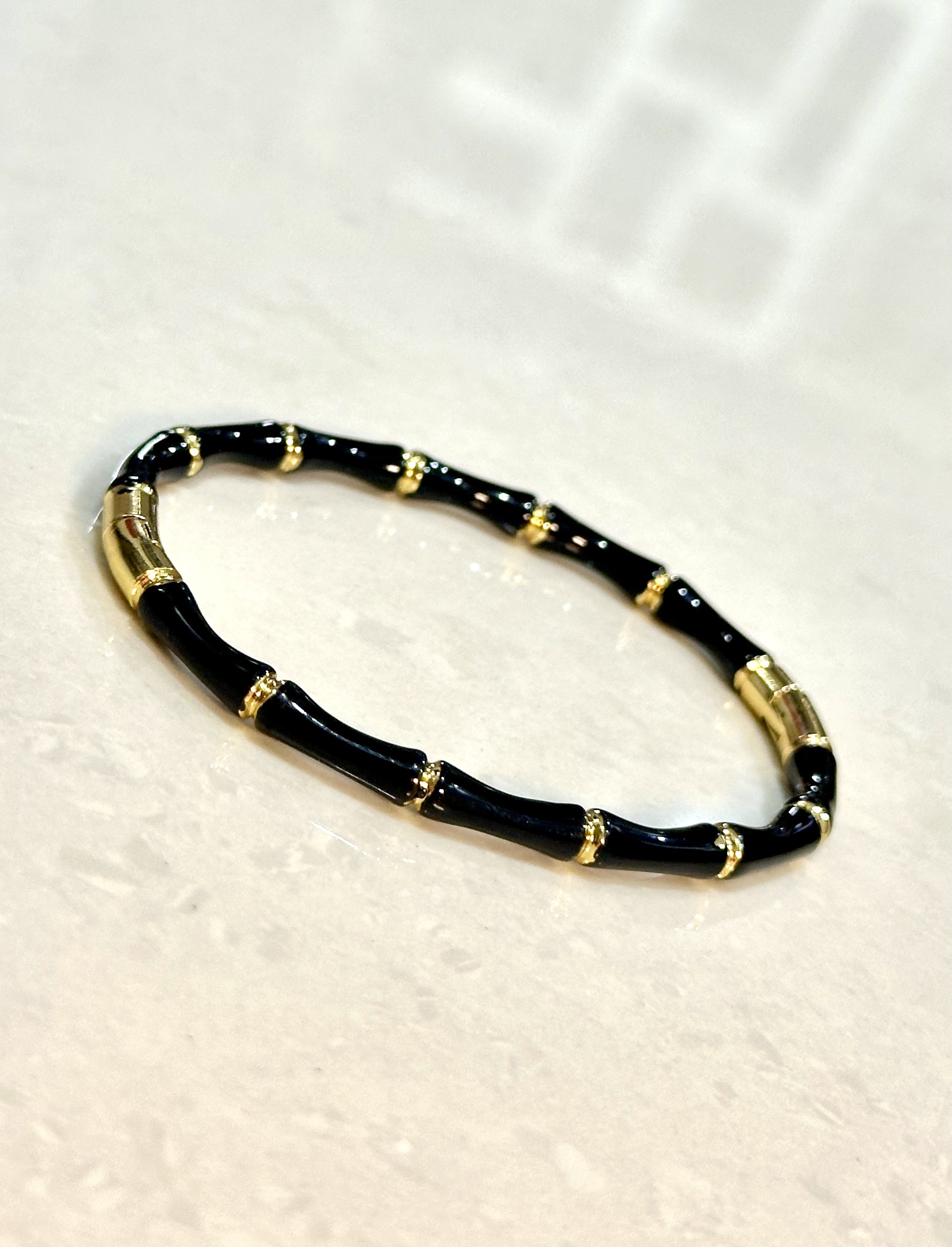 Anti Tarnished Black Bamboo Kada(regular size)